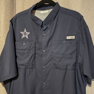 Columbia Men's Navy Dallas Cowboys Shirt